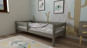 Ala fenyő gyerekágy szürke 80x160 + ajándék ágyrács