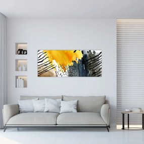 Kép - Absztrakt akvarell (120x50 cm)