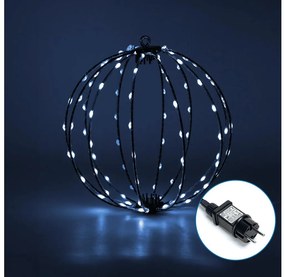 Aigostar - 3,6W/230V LED kültéri karácsonyi díszgömb, 30cm, IP44, hideg fehér