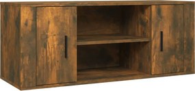 vidaXL füstös tölgy színű szerelt fa TV-szekrény 100 x 35 x 40 cm