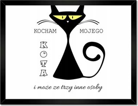 Poszterek keretben 40x30 Szeretem, ha három másik ember