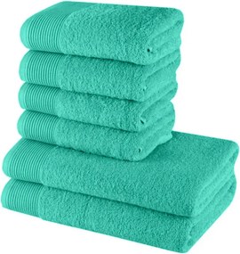EMI Bella világoszöld törölköző és fürdőlepedő szett 6 db