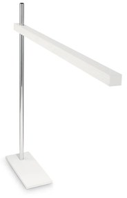 IDEAL LUX GRU asztali lámpa, beépített LED, 6,3W, 400 lm, 3000K melegfehér, 70,5x62 cm, fehér 147642
