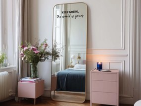 Tükör matrica S27 – KEEP GOING, the world is yours.