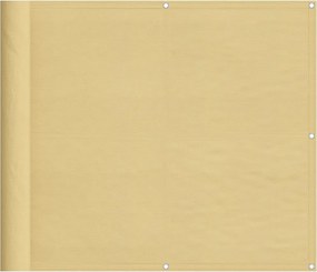 vidaXL homokszínű 100% oxford poliészter erkélyparaván 90 x 300 cm