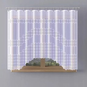 Gyönyörű fehér jacquard függöny Siloma motívummal A140 300x160cm