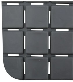 Spirella csúszásgátló fürdőszőnyeg QUADRO Premium,szürke, 36 x 76 cm