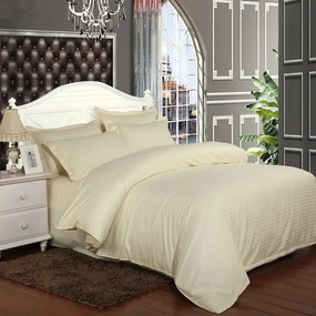 3 részes Damaszt ágynemű Hotel tejszínes 200x140cm+90x70cm+45x45cm TiaHome