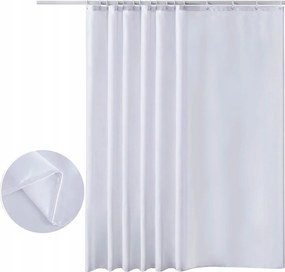 Vízálló, Penészálló Zuhanyfüggöny 200 X 240 CM Fehér Praktikus