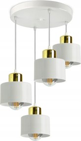 Mennyezeti lámpa Csillár Fehér Arany Roller EZ4 Led