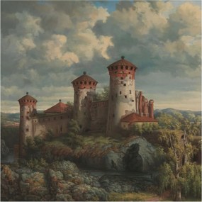 Fotótapéta Falra az előszoba konyhájába Romantikus táj 250x250