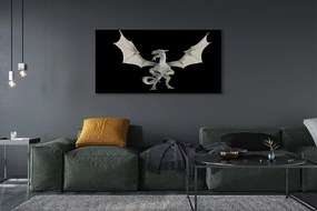 Canvas képek fehér sárkány 100x50 cm