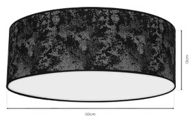 Mennyezeti lámpa SATINO 3xE27/60W/230V fekete/szürke