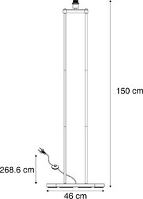 Modern állólámpa bézs színben - Thijmen
