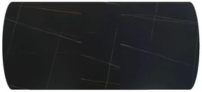 Vector bővíthető étkezőasztal fekete 160-200cm