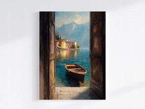 Canvas Vászonkép Mediterrán Táj Comói-tó Olaszország 60x80