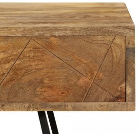 tömör mangófa fiókos íróasztal 110 x 50 x 76 cm