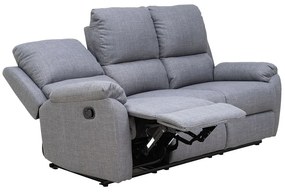 Fekhető kanapé Bud II, háromüléses, szürke