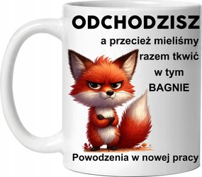 Bögre Ajándék Búcsú A Munkától Távozás A Munkából Róka Távozik
