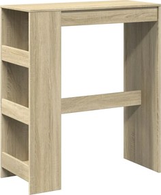 vidaXL sonoma tölgy szerelt fa bárasztal tárolókkal 90 x 40 x 103,5 cm