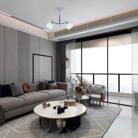 Csillár rúdon CONNOR 2xE27/15W/230V fényezett króm/fehér