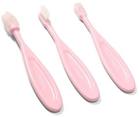 Puha fogkefe készlet BabyOno, rózsaszín