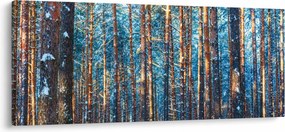Kép - téli erdő (120x50 cm)