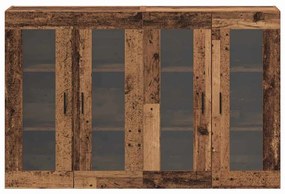Fali Szekrények 2 pcs Régi fa 69.5 x 34 x 90 cm