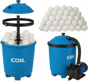 Homokszivattyú Homokszűrő Medence Szűrő 450w 8500l/h +szűrő Golyók