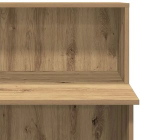 recepciós pult kézműves tölgy 100x50x103,5 cm szerelt fa