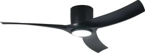 ZEVENTI - ORBITO LED mennyezeti ventilátor LED/24W/230V Wi-Fi Tuya fekete + távirányító