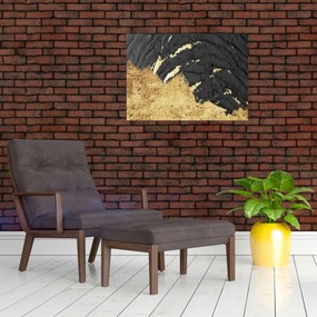 Üveg kép - Arany szerkezet N⁰1 (70x50 cm)