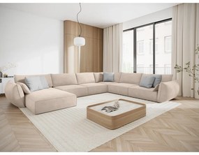 Bézs sarokkanapé (jobb oldali) Vanda – Mazzini Sofas