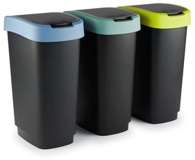 Szemetes újrahasznosított műanyagból 50 l Twist - Rotho