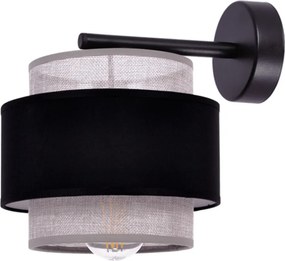 KAJA K-5174 ETELA Fekete Színű Fali Lámpa 1xE27 15W IP20