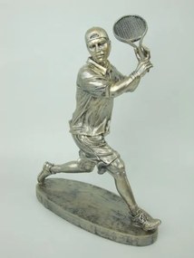 Antik ezüst teniszező szobor 33 cm