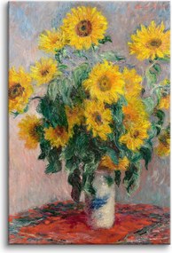 Napraforgó csokor Claude Monet festmény reprodukció Faliképek 60x90