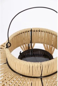 Natúr színű napelemes LED lámpás (magasság 29 cm) Nikhita – Yes Everyday