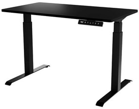 Állítható magasságú íróasztal Charlotte 194Állítható magasság, Elektromos, 72x121x67cm, Fekete