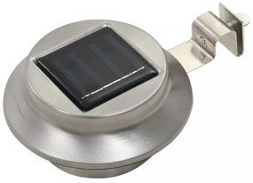 12 db fehér kerek kültéri napelemes LED lámpa 12 cm