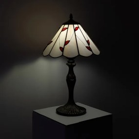 Brilagi - Tiffany-vitrázs asztali lámpa FOLIA 1xE27/60W/230V