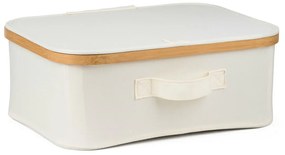 G21 tárolódoboz 40 x 30 x 15 cm, bambusz, fedéllel, bézs