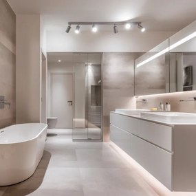 Brilagi - Fürdőszobai spotlámpa SELE 6xGU10/30W/230V IP44 ezüst