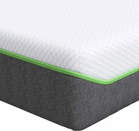 vidaXL Matrac Fehér és Szürke 80 x 160 cm Jacquard szövet