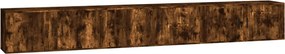vidaXL 3 db füstös tölgy színű fali TV-szekrény 100 x 34,5 x 40 cm