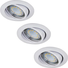 Rabalux 1049 - SZETT 3xLED Süllyesztett mennyezeti lámpa LITE 3xGU10-LED/3W/230V