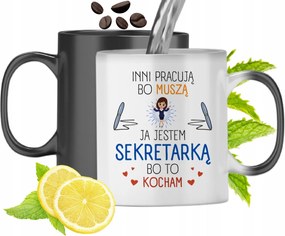 Mágikus Bögre Titkárnőnek Színváltós, fényképes nyomattal