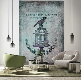 Gario Fotótapéta Madár egy ketrec absztrakt - Andrea Haase Anyag: Vlies, Méret: 150 x 210 cm