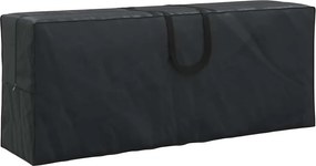 vidaXL Kültéri Tároló Táska Fekete 125 x 32 x 50 cm 600D Oxford Szövet