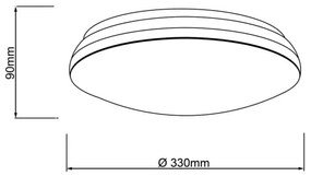 Brilliant - LED RGBW Dimmelhető mennyezeti lámpa MIDWAY LED/14W/230V + távirányító
